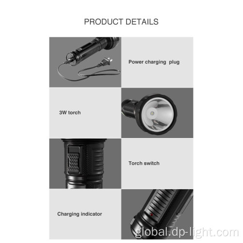 MIni Flashlight for Camping High Power Outdoor Camping Rechargeable LED Flashlight Torch Factory